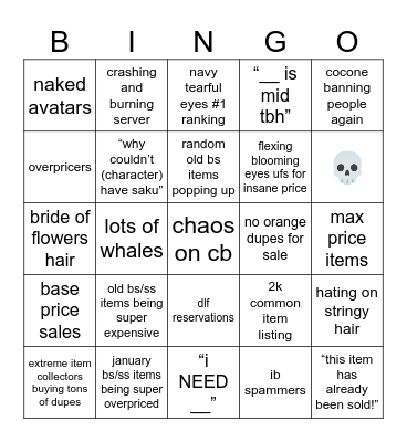hsd bingo bs/ss june 2024 Bingo Card