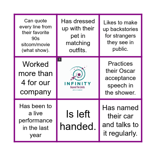 Meteor Mingle Bingo Card