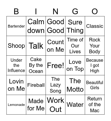 >>>>BINGO<<<< Bingo Card