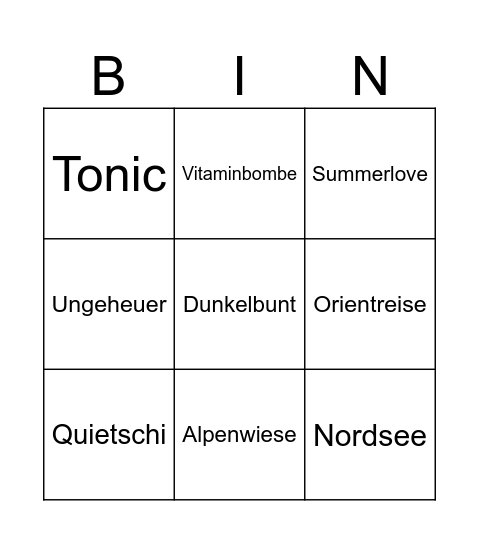 Katharina Wahalas Bingo Card