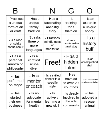 Soulmate Bingo-check off what you have in common Bingo Card