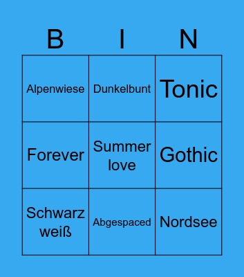 Ingrid Weck Bingo Card