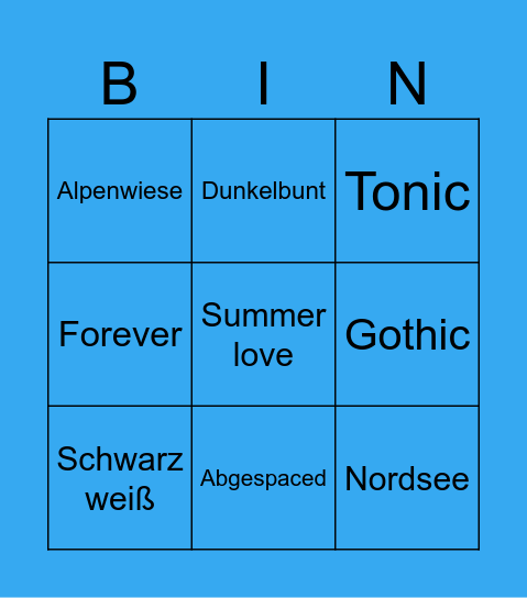 Ingrid Weck Bingo Card