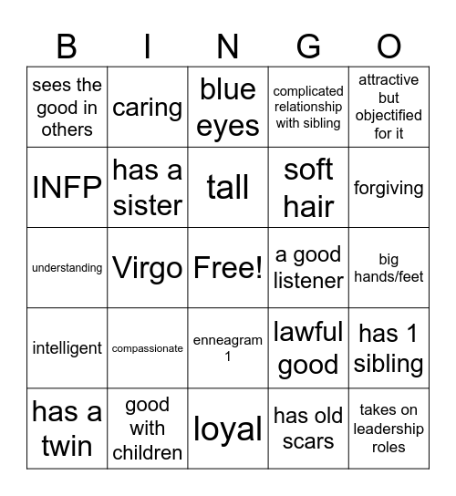 River Bingo Card