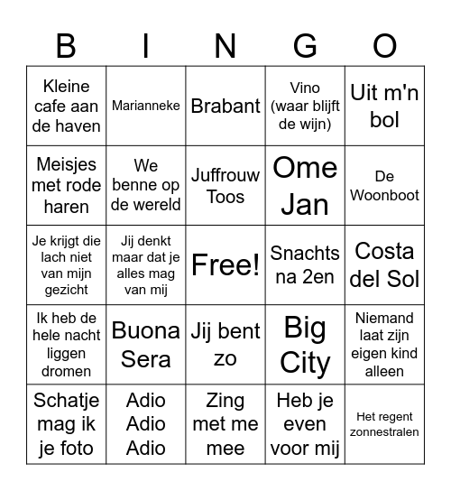 Sliepse 2024 Bingo Card