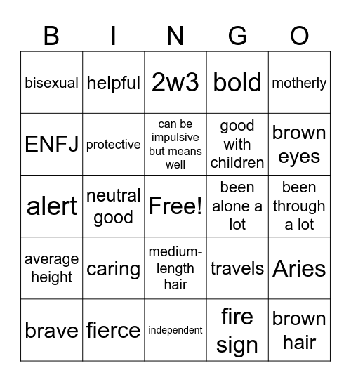 Clay Bingo Card