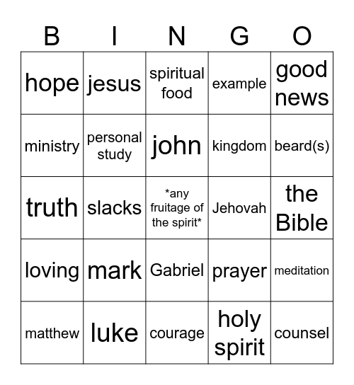 Bingo Card