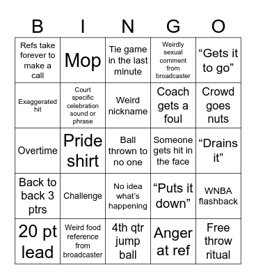 Generic Bingo Card