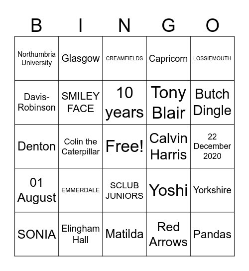 M E L'S     H E N    D O Bingo Card