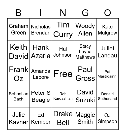 2024 Bingo Card