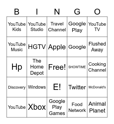 Logos Bingo Card