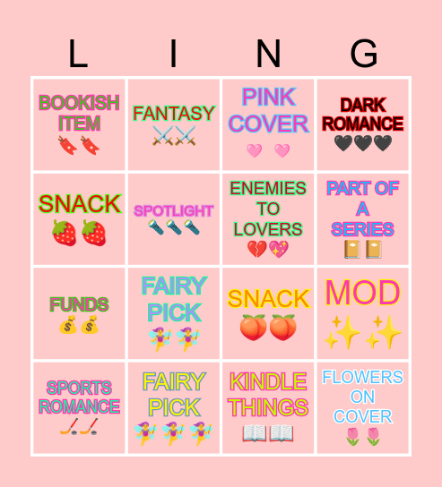 🐞LOVEBUG LINGO🐞 Bingo Card