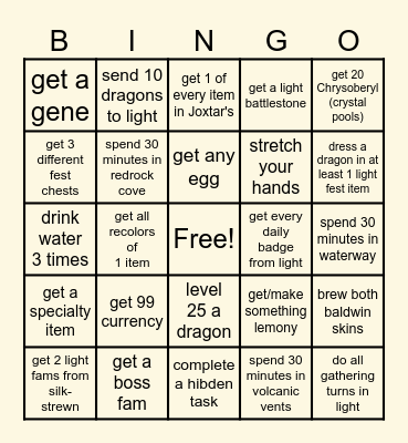 BRIGHTSHINE 2024 Bingo Card