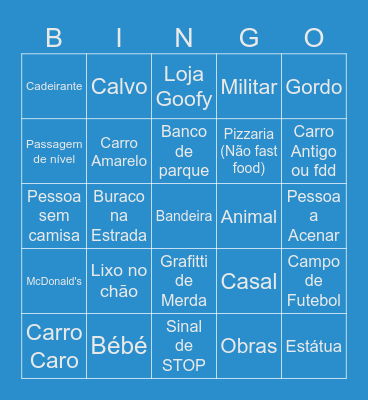 Geo Bingo Card