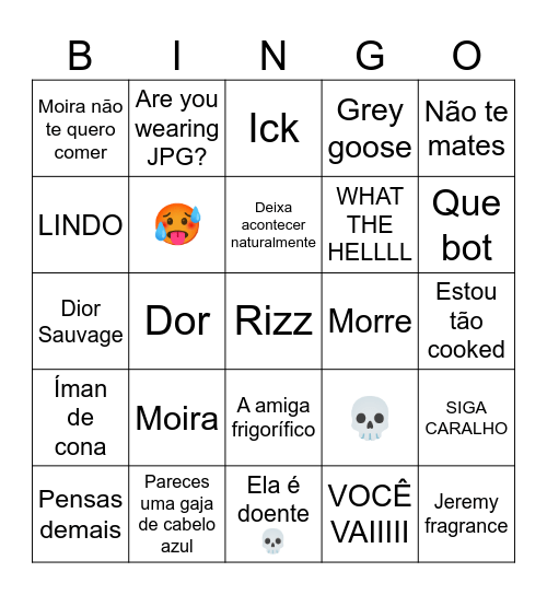 Firmino Bingo Card