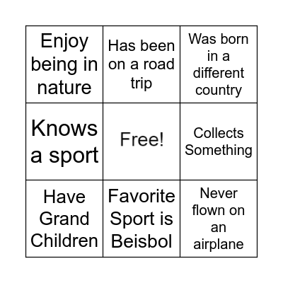 The LightHouse Icebreaker Bingo Card