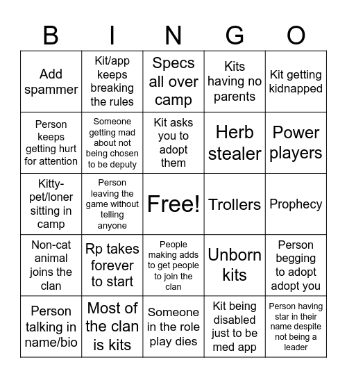 Wcue Bingo Card