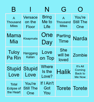 Team Marj's Bingo Monday :D Bingo Card
