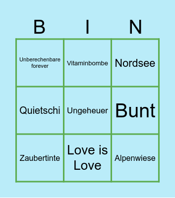 Lena Klein-Ridder Bingo Card