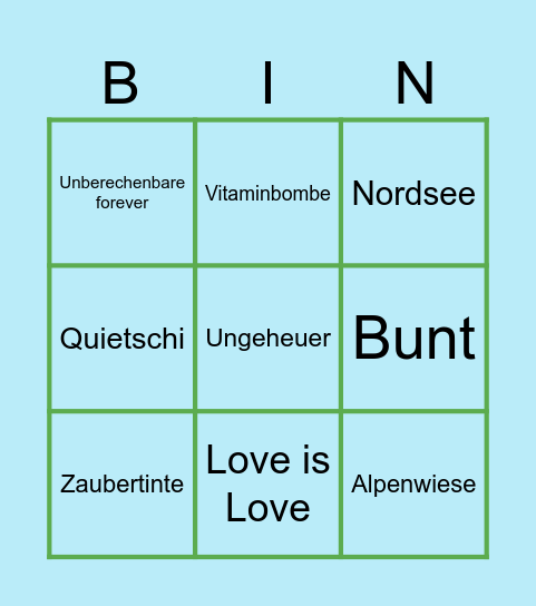 Lena Klein-Ridder Bingo Card