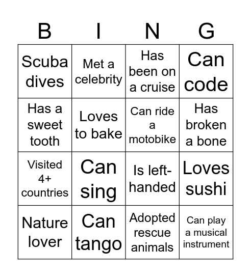 Postgrad School Bingo Card