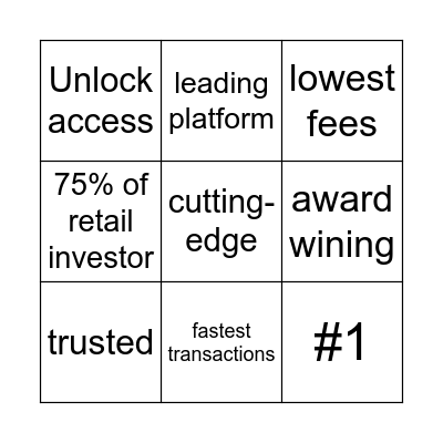 Average broker site bingo Card