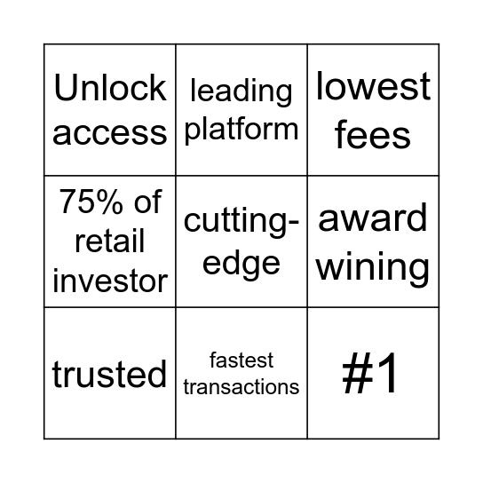 Average broker site bingo Card