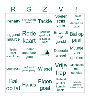 RSZV EK Bingo - Italie vs Kroatie Bingo Card