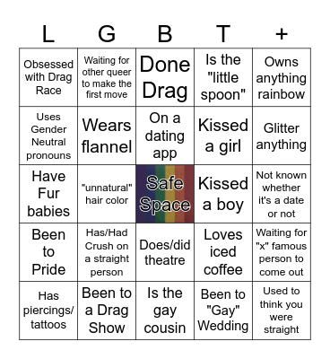 Queer Bingo Card