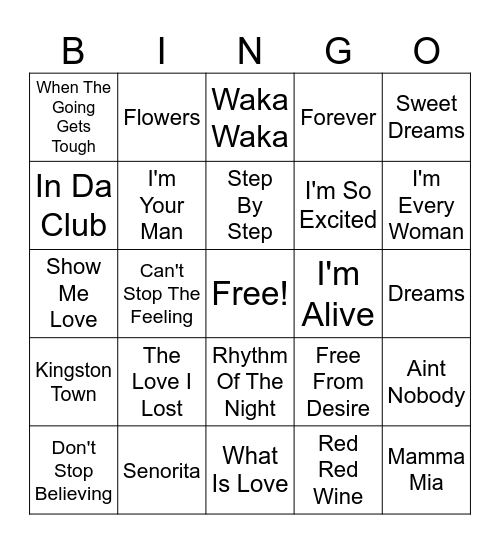 Joey & Mark's 087 929 5159 Bingo Card