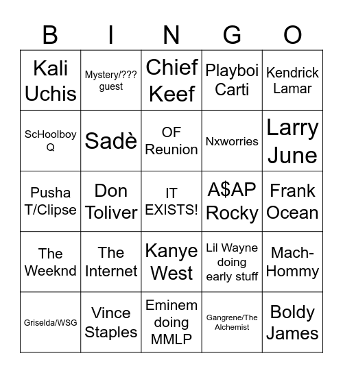 CAMP FLOG GNAW 2024 Bingo Card