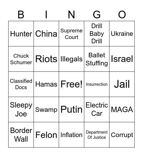 474747474747474 Bingo Card