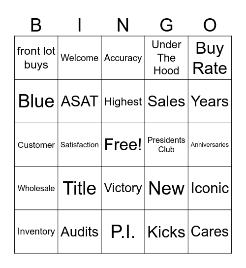 7180 CarMax Comm. Meeting Bingo Card