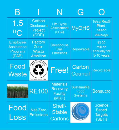 Sustainability Week @ Tetra Pak Bingo Card