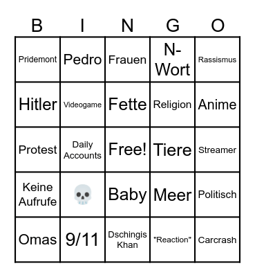 Reels Bingo Card