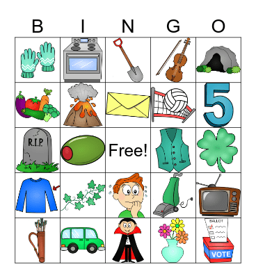V Bingo Card