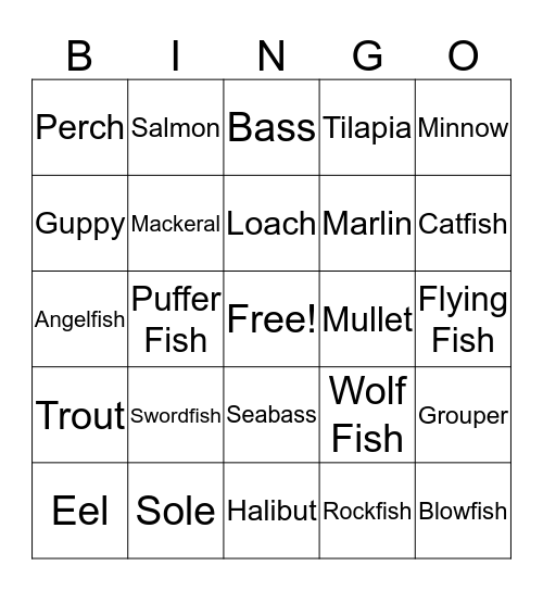 Father's Day - Fishers of Men Bingo Card