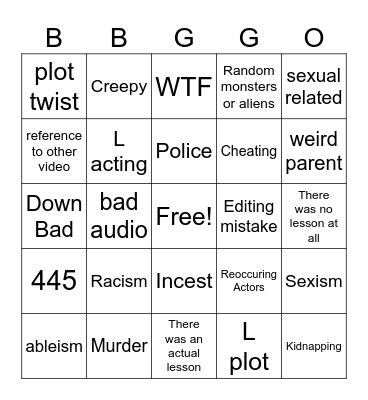 TOMORROWS TEACHINGS Bingo Card