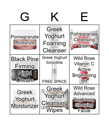 KORRES BINGO Card