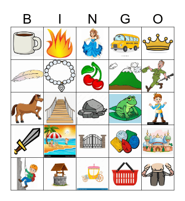 The Frog Prince & The Troy Stone Bingo Card