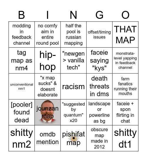 mappers appreciation bingo Card