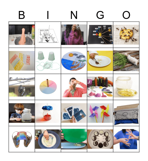 בינגו לסיכום שיעורי מדעים Bingo Card