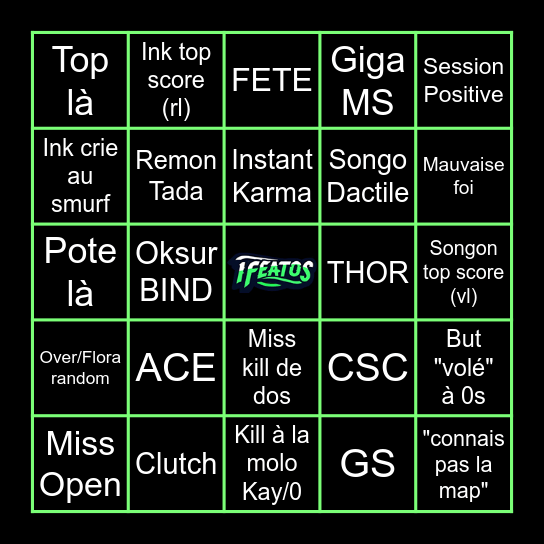 RiViD Day Bingo Card