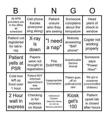 Bingo Card