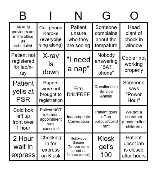 Bingo Card