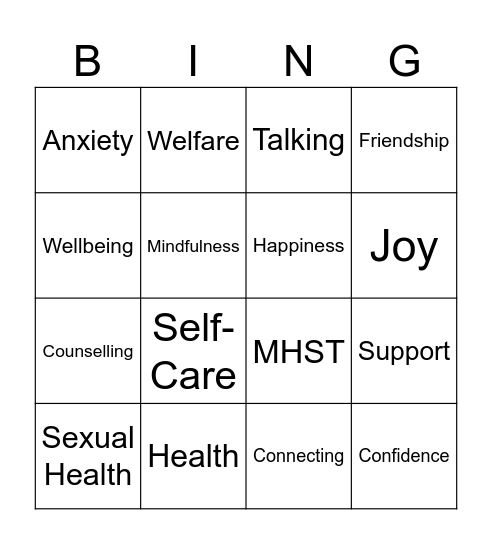 Welfare Bingo! Bingo Card