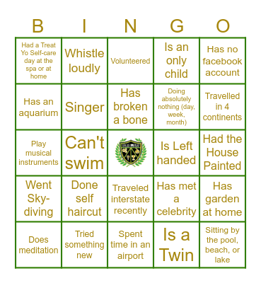 HBGPLA Team Bingo Card