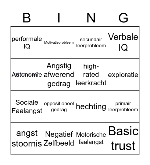 KMOG BINGO Card