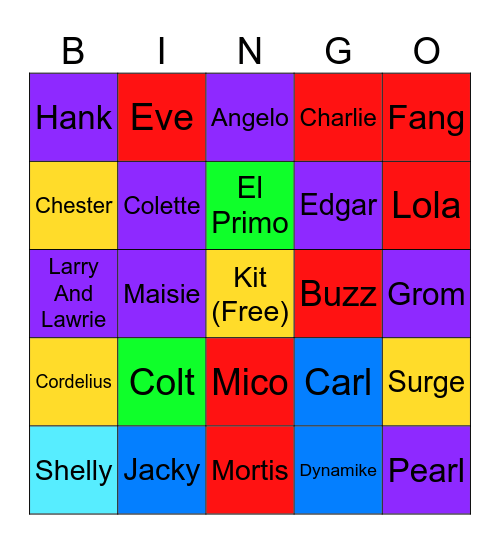 Knockout Bingo Card