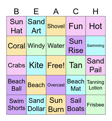 Beach Blanket Bingo Card